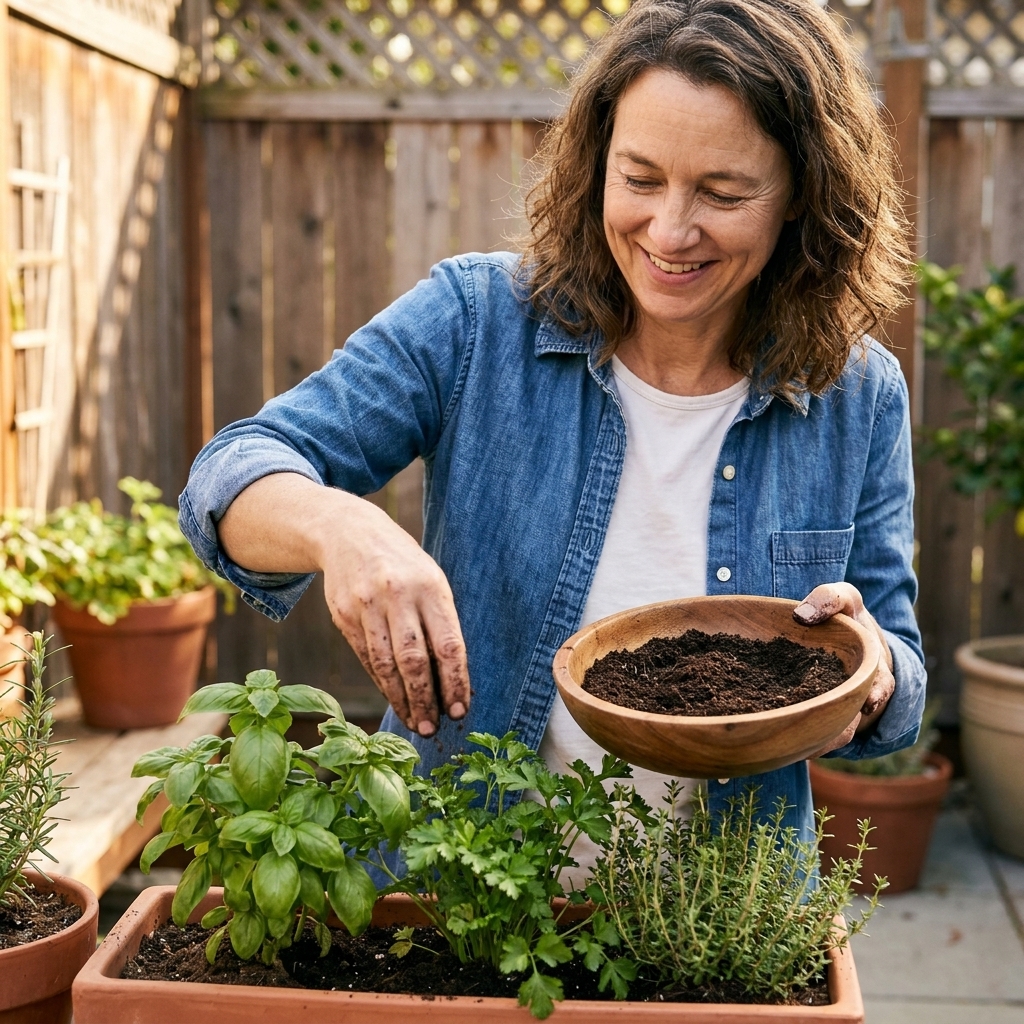 Organic Fertilizer for Herbs Without Weakening Flavor